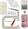 Pearl Setting Tools Hand Press Machine with Colorful Pearl Beads